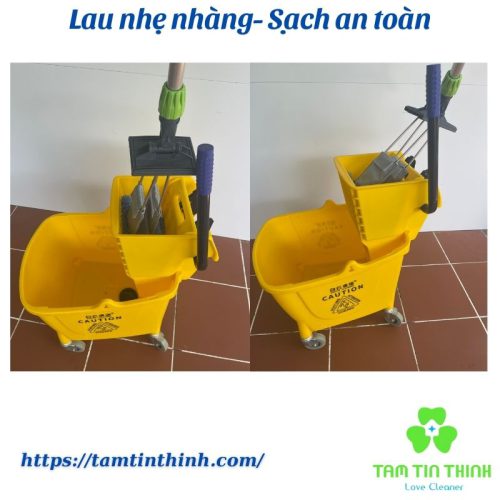 Bộ xô và cây lau nhà công nghiệp 36 lít 60cm Dmop