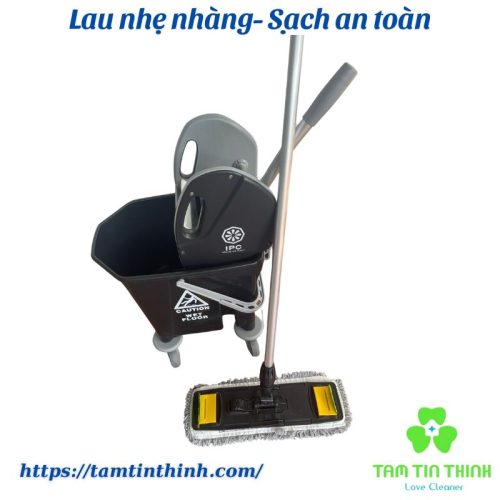 Bộ xô và cây lau nhà công nghiệp 42cm 25 lít