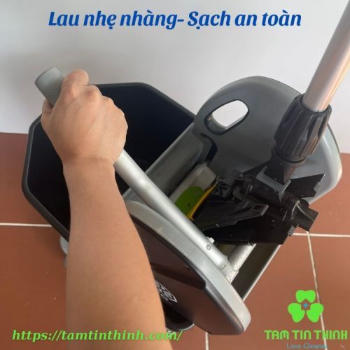 Bộ xô và cây lau nhà công nghiệp 42cm 25 lít