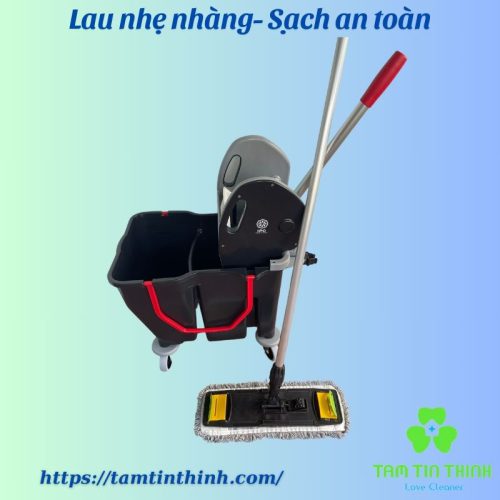 Bộ xô và cây lau nhà công nghiệp 42cm 30 lít