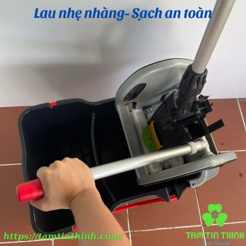 Bộ xô và cây lau nhà công nghiệp 42cm 30 lít