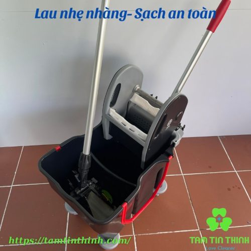 Bộ xô và cây lau nhà công nghiệp 42cm 30 lít