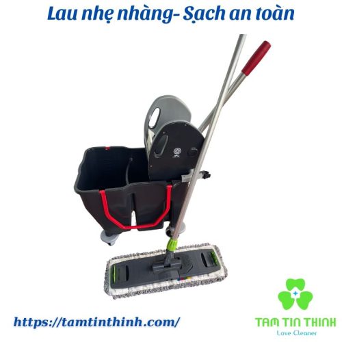 Bộ xô và cây lau nhà công nghiệp 50cm 30 lít