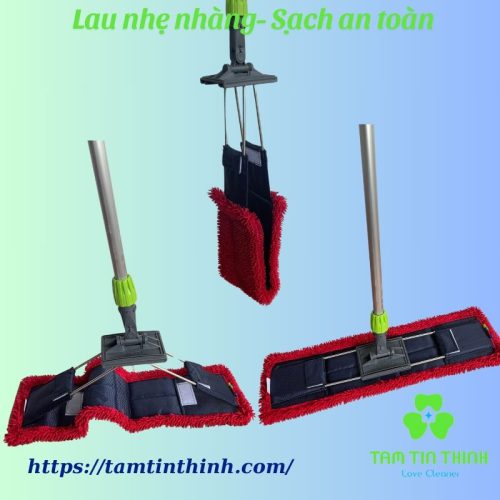 Cây lau nhà công nghiệp 60cm Dmop dùng cho xô vắt