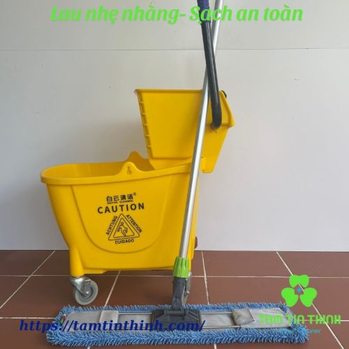 Cây lau nhà công nghiệp 60cm Dmop dùng cho xô vắt