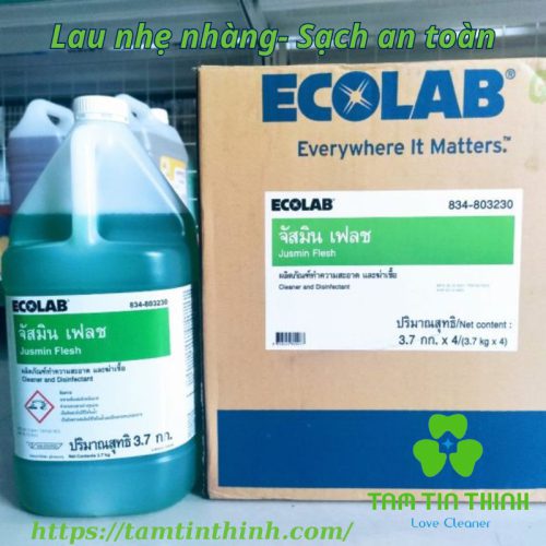 Chất lau sàn khử trùng khử mùi Ecolab Jusmin Flesh 1 GAL