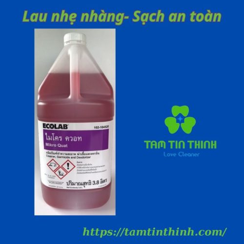 Chất tẩy rửa khử trùng khử mùi Ecolab Mikro-Quat