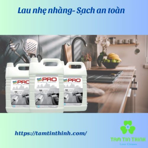 Đánh bóng thép không rỉ 160 STEEL BRITE