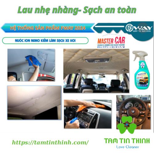 Nước Ion Nano kiềm làm sạch xe hơi MASTER CAR