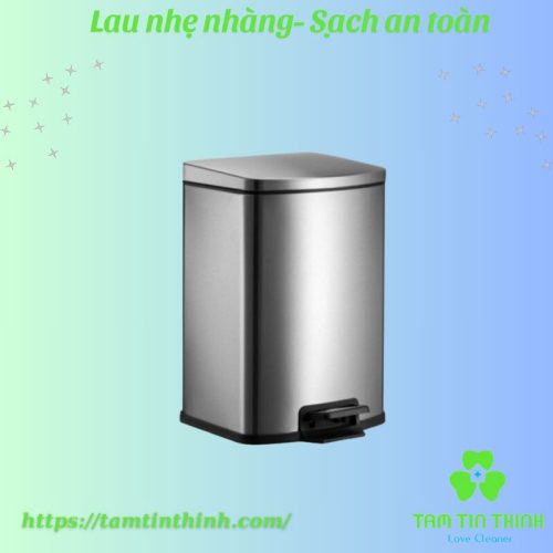 Thùng rác đạp chân dạng vuông PLS-30L