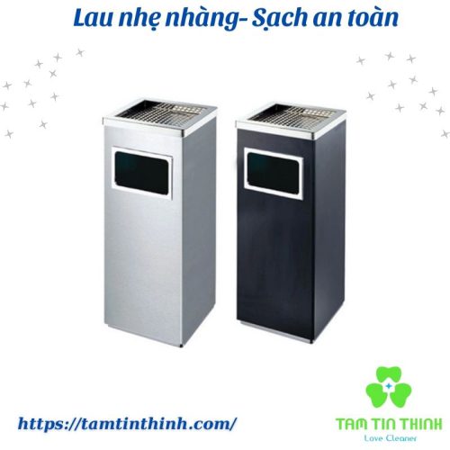 Thùng rác gạt tàn vuông HX-162