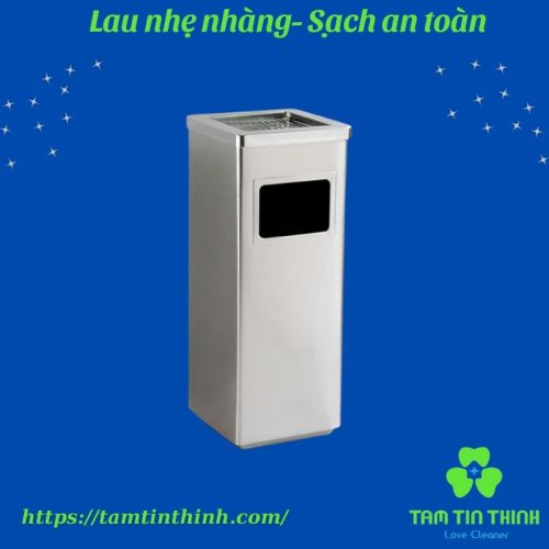 Thùng rác gạt tàn vuông HX-163