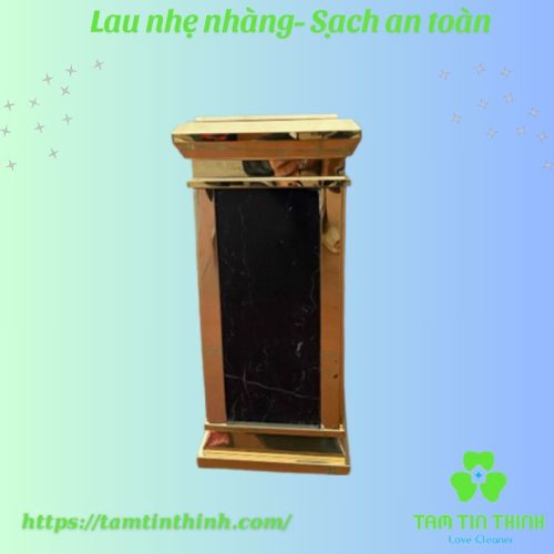 Thùng rác innox gạt tàn vuông HX-K01