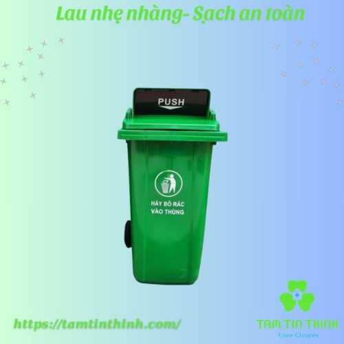 Thùng rác nắp lật PUSH 120L