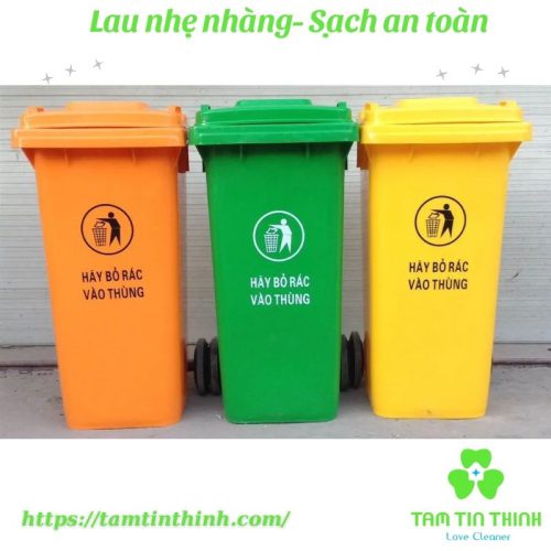 Thùng rác nắp lật PUSH 120L