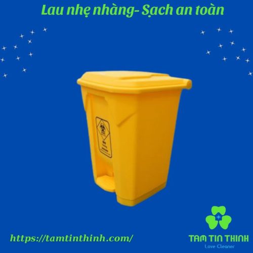 Thùng rác nhựa đạp chân BAIYUN 80L