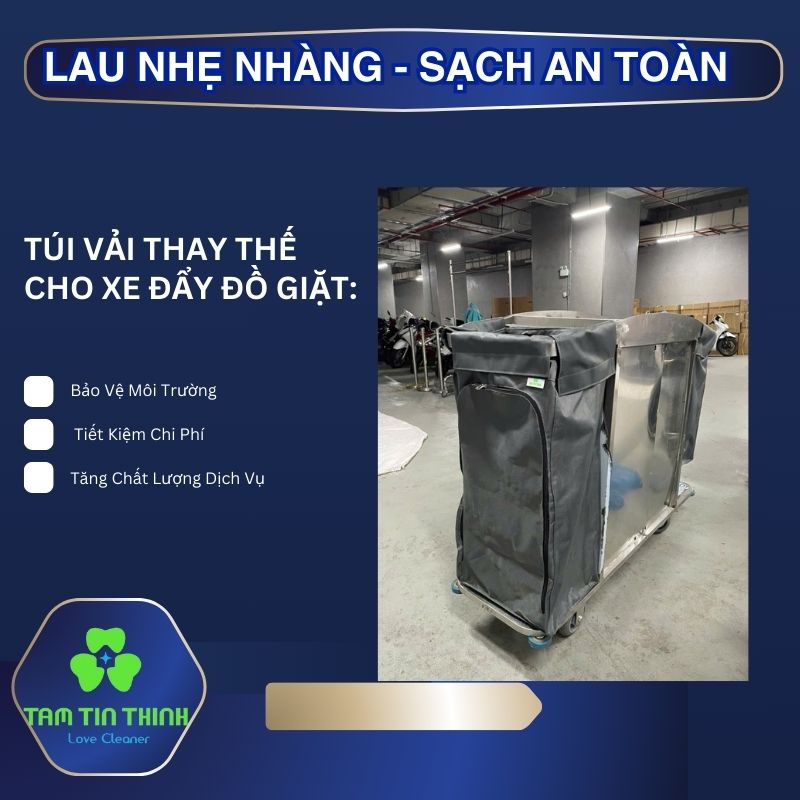 Túi Vải Thay Thế Cho Xe Đẩy Đồ Giặt