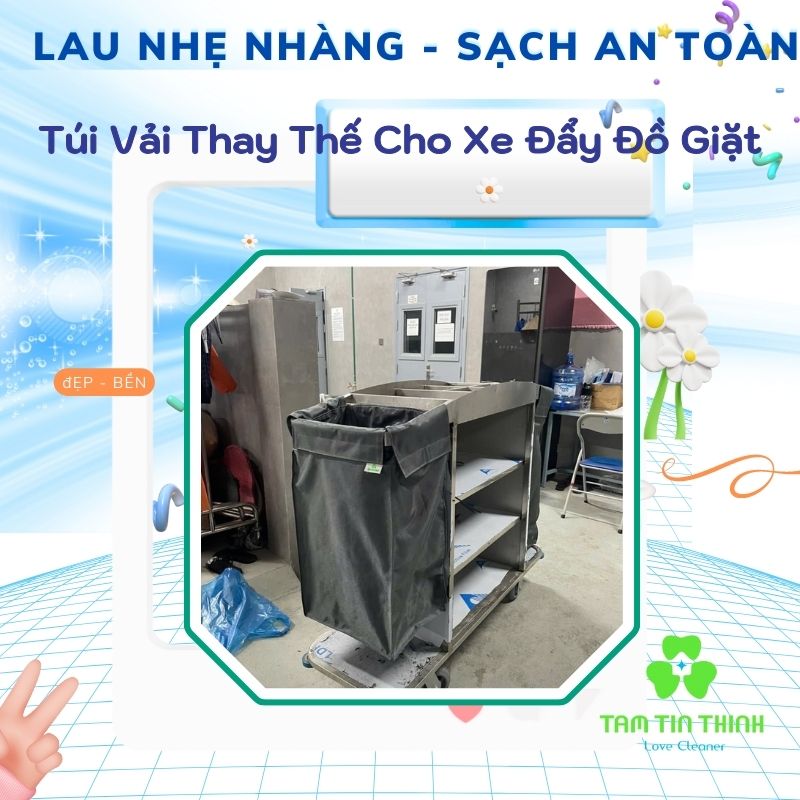 Túi Vải Thay Thế Cho Xe Đẩy Đồ Giặt