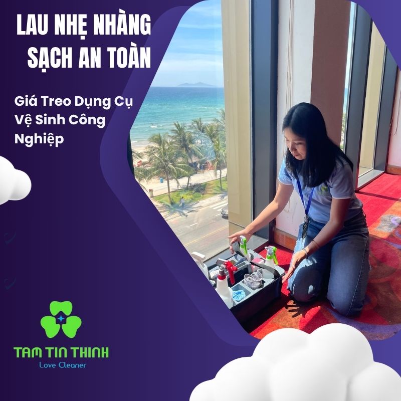 Giá Treo Dụng Cụ Vệ Sinh Công Nghiệp