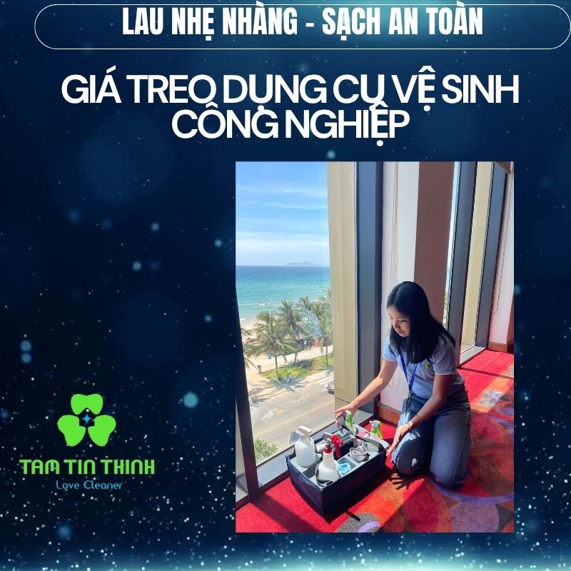 Giá Treo Dụng Cụ Vệ Sinh Công Nghiệp