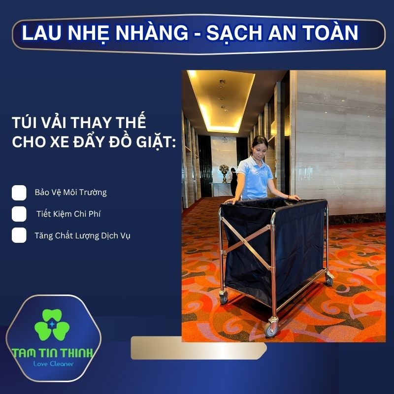 Xe Đẩy Đồ Giặt Xếp Gọn
